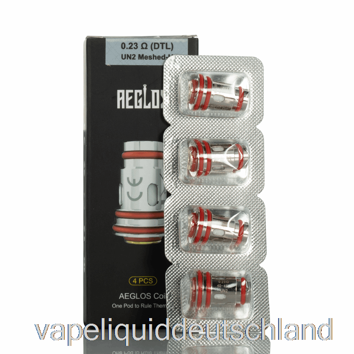 Uwell Aeglos Ersatzspulen 0,23 Ohm Un2 Meshed-H Spulen Vape Liquid